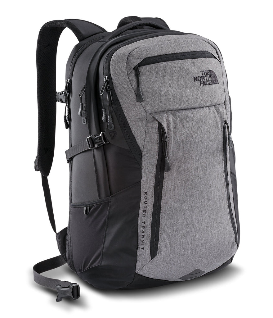 The North Face Router Transit Backpack - Zinc Grey Heather/TNF Black